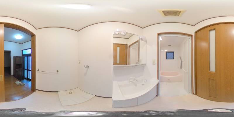 パノラマ画像洗面所