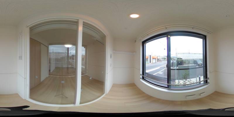 パノラマ画像バルコニー