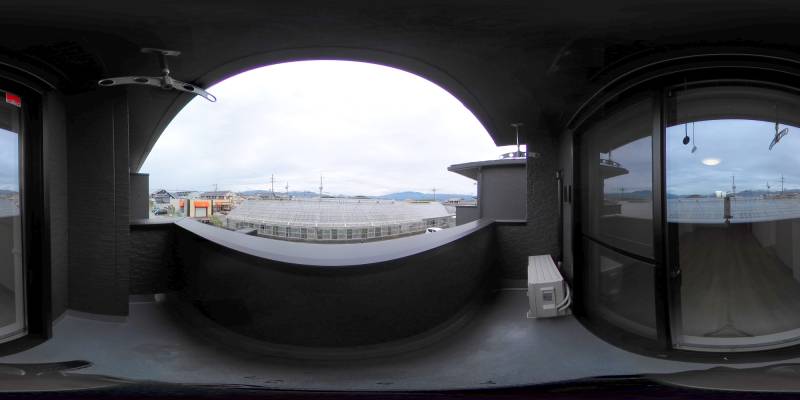 パノラマ画像バルコニー