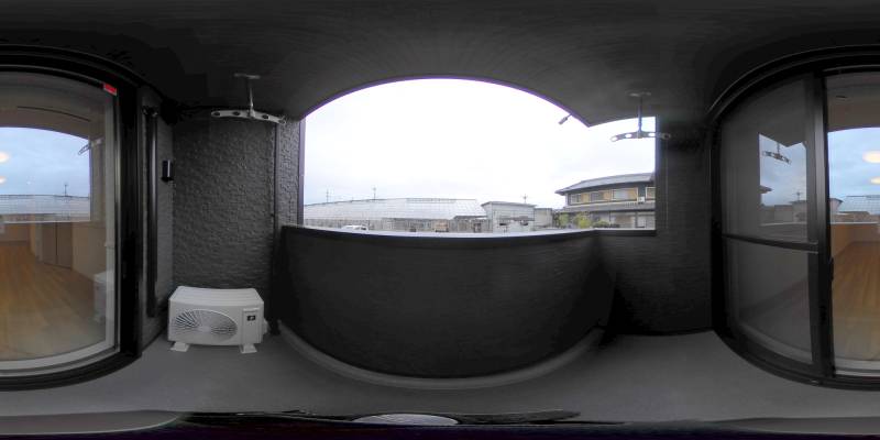 パノラマ画像バルコニー