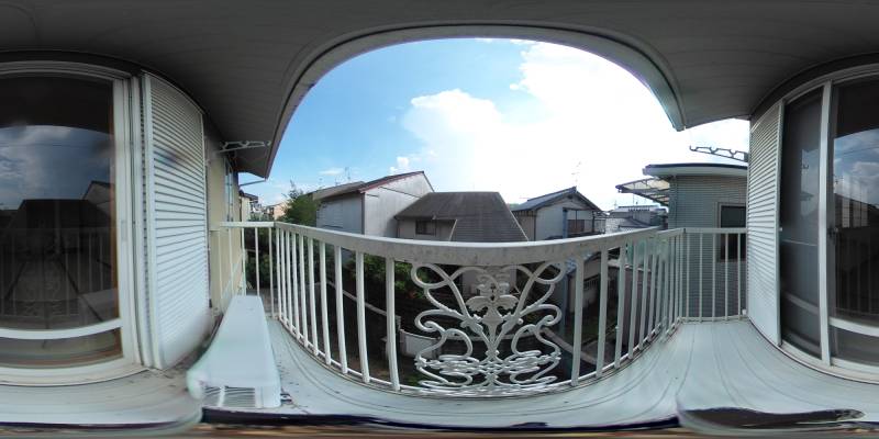 パノラマ画像バルコニー