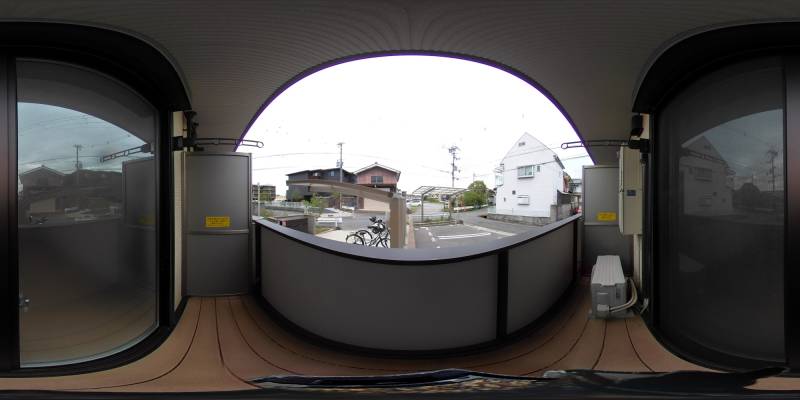 パノラマ画像バルコニー