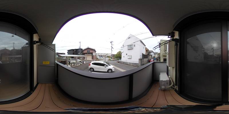 パノラマ画像バルコニー