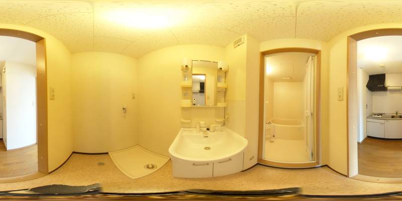 パノラマ画像洗面所