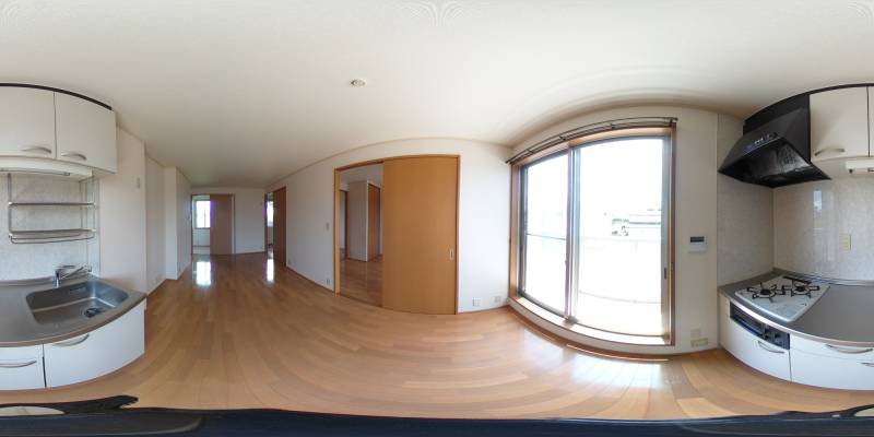 パノラマ画像キッチン