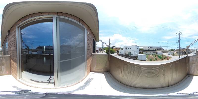 パノラマ画像バルコニー