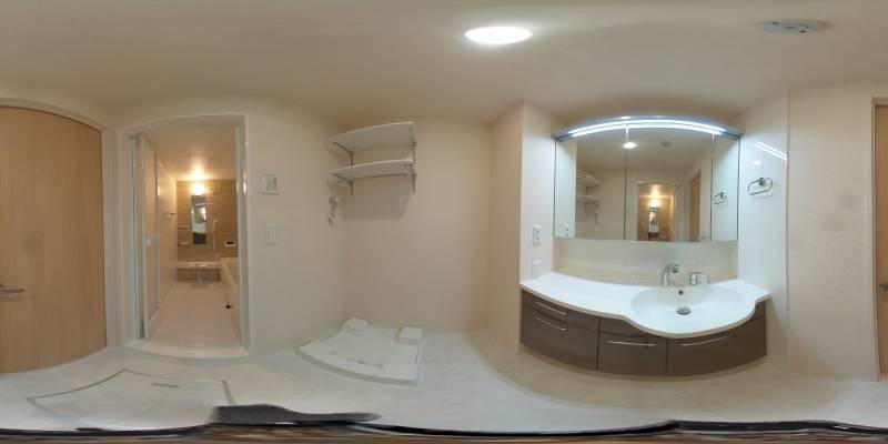 パノラマ画像洗面所