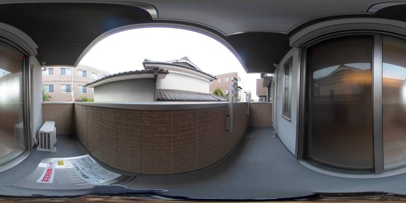 パノラマ画像バルコニー