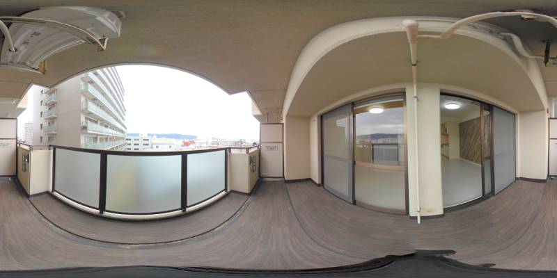 パノラマ画像バルコニー