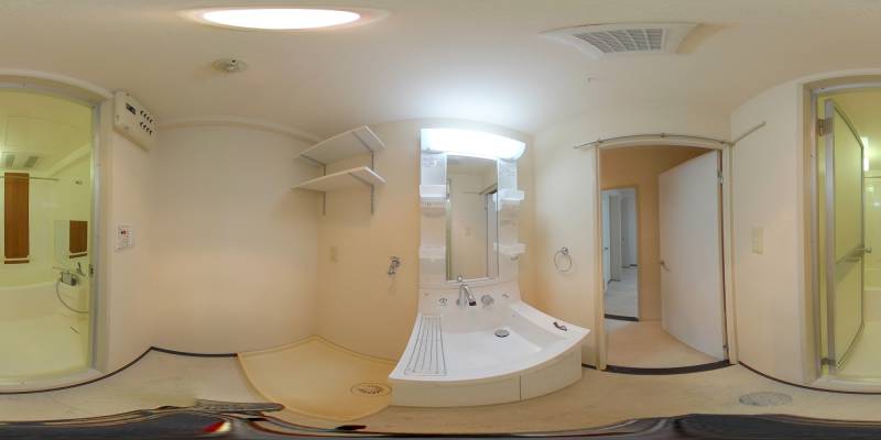 パノラマ画像洗面所