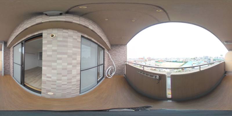 パノラマ画像バルコニー