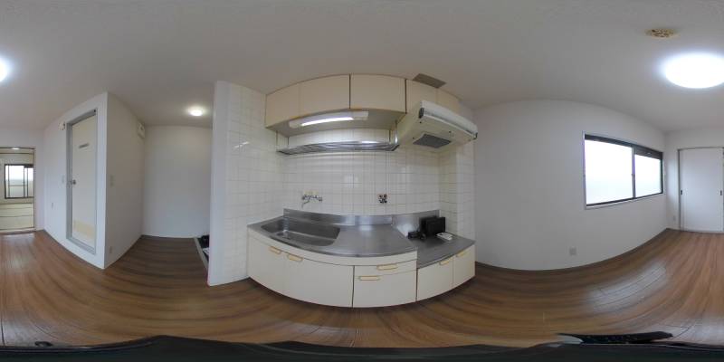 パノラマ画像キッチン