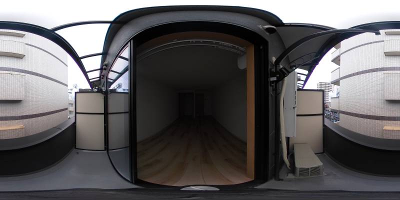 パノラマ画像バルコニー