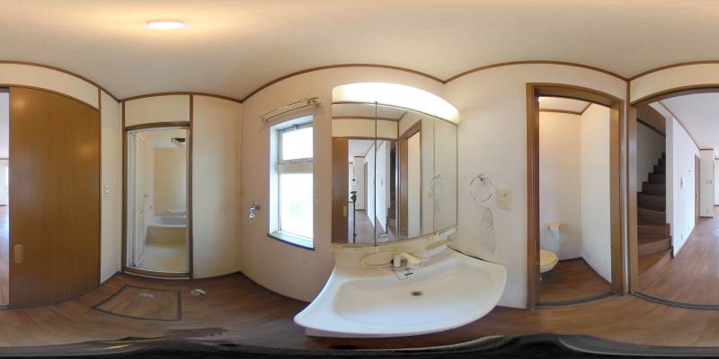 パノラマ画像洗面所