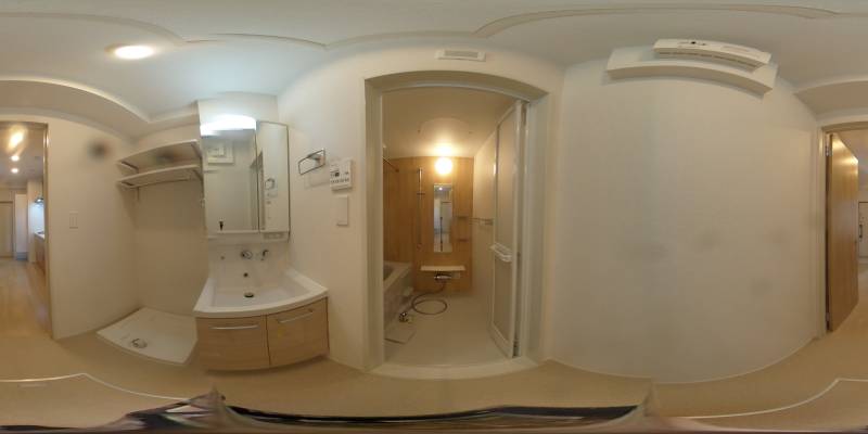 パノラマ画像洗面所