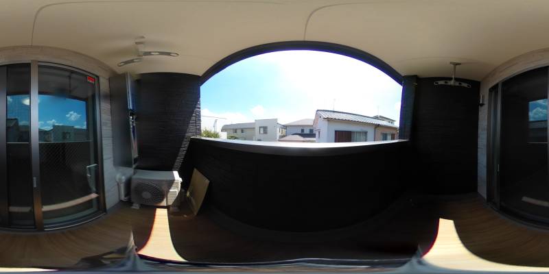 パノラマ画像バルコニー