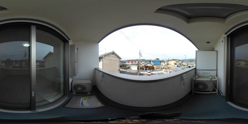 パノラマ画像バルコニー