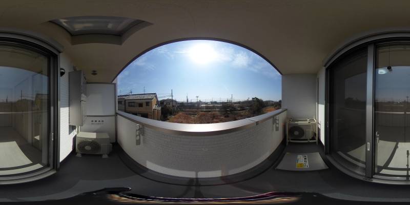 パノラマ画像バルコニー