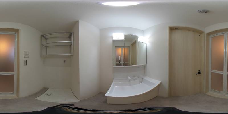 パノラマ画像洗面所