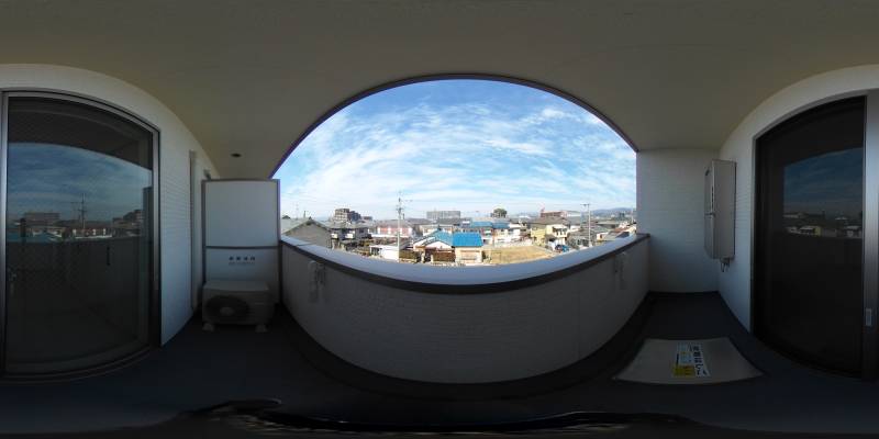 パノラマ画像バルコニー