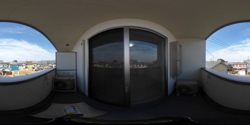パノラマ画像バルコニー