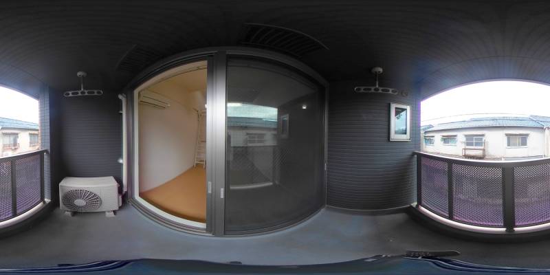 パノラマ画像バルコニー