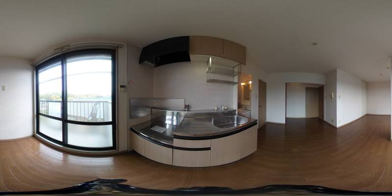 パノラマ画像キッチン