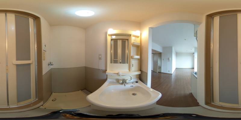 パノラマ画像洗面所