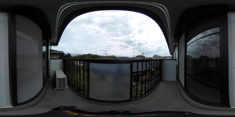 パノラマ画像バルコニー