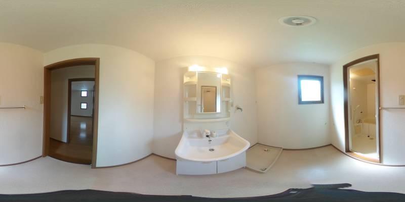 パノラマ画像洗面所