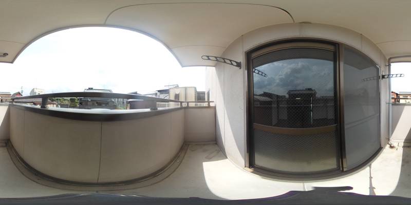 パノラマ画像バルコニー