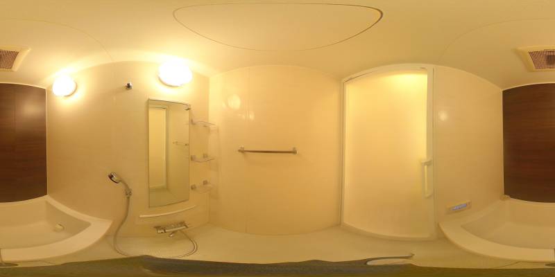 パノラマ画像バスルーム