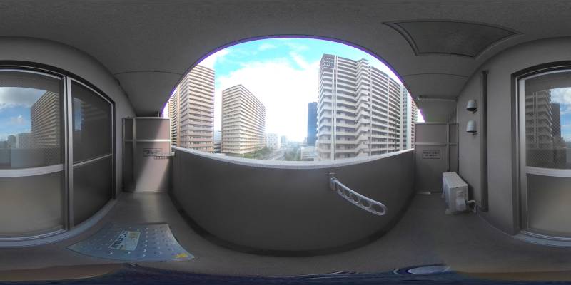 パノラマ画像バルコニー