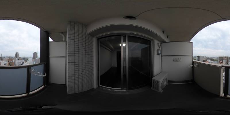 パノラマ画像バルコニー