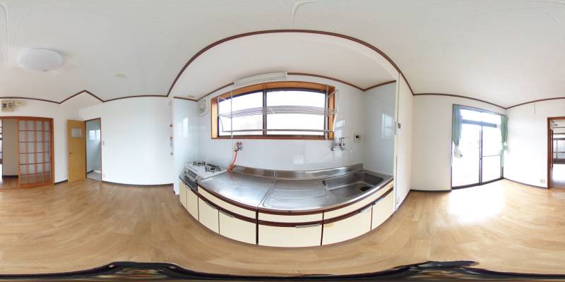 パノラマ画像キッチン