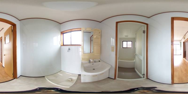 パノラマ画像洗面所