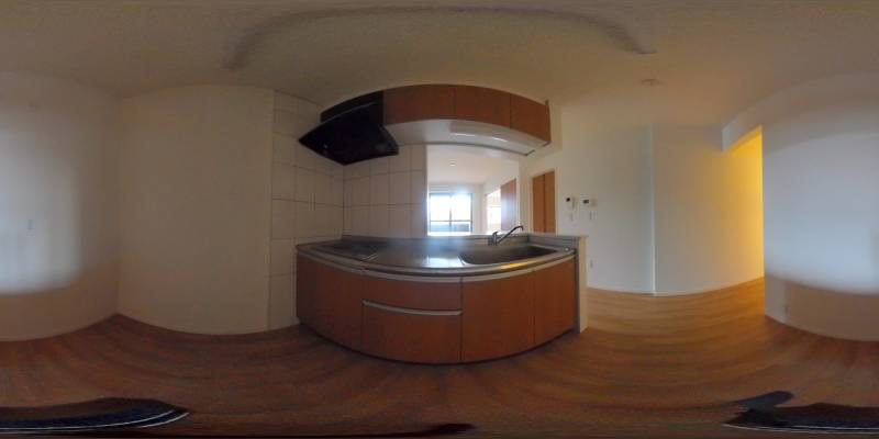 パノラマ画像キッチン