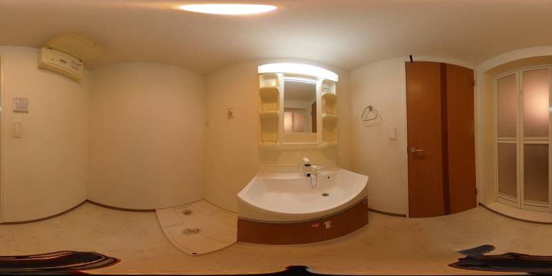 パノラマ画像洗面所