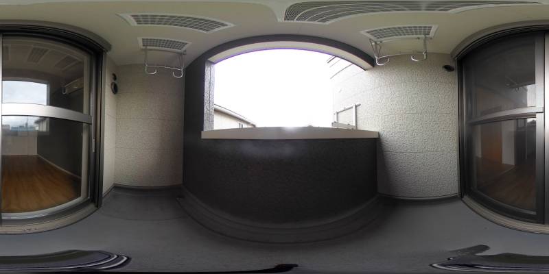 パノラマ画像バルコニー