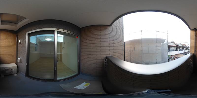 パノラマ画像バルコニー