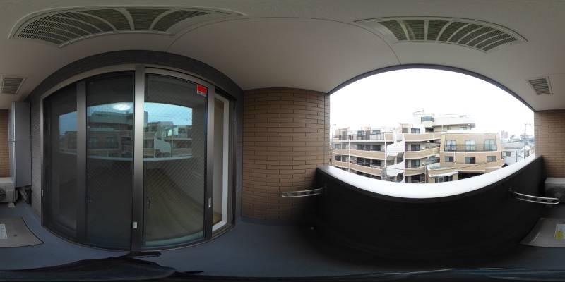 パノラマ画像バルコニー