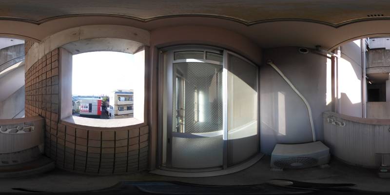 パノラマ画像バルコニー