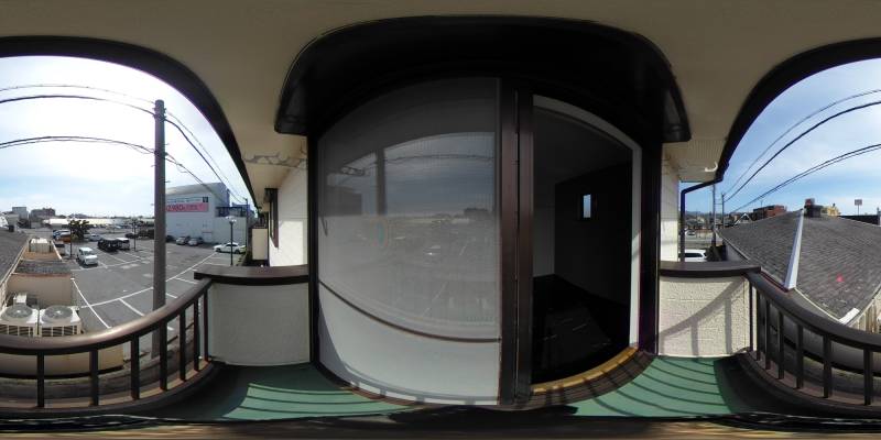 パノラマ画像バルコニー