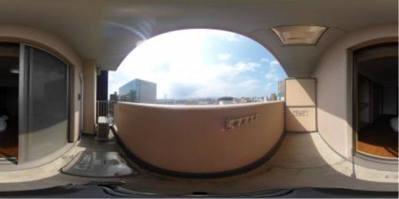 パノラマ画像バルコニー