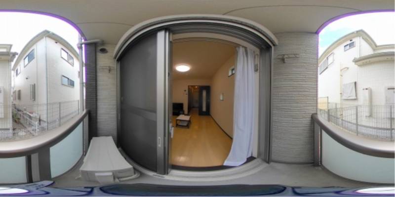 パノラマ画像バルコニー