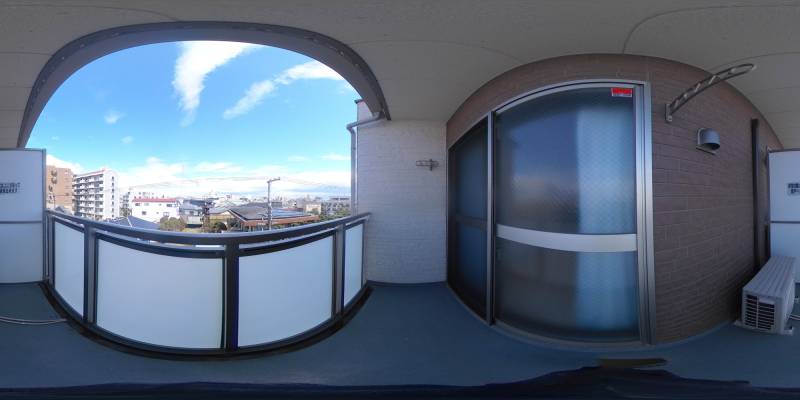 パノラマ画像バルコニー