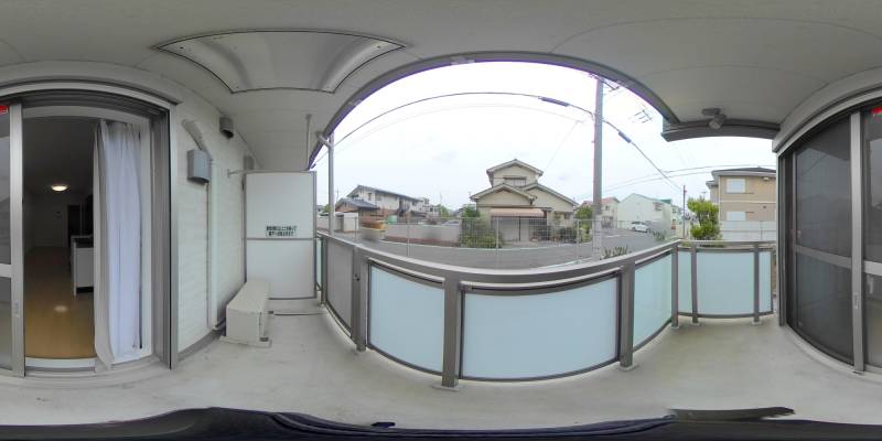 パノラマ画像バルコニー