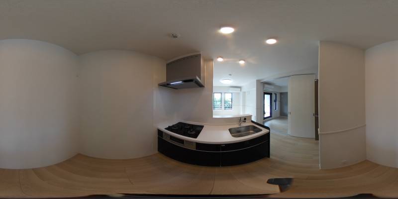 パノラマ画像キッチン