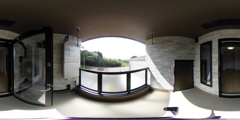 パノラマ画像バルコニー