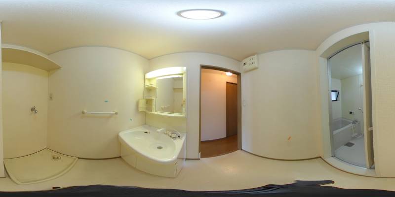 パノラマ画像洗面所